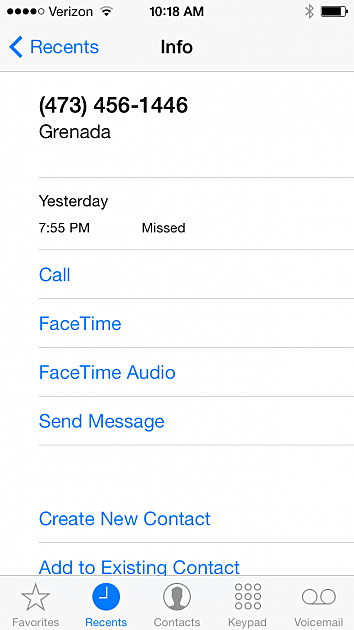 Screengrab of Phone Scam Screengrab of Phone Scam